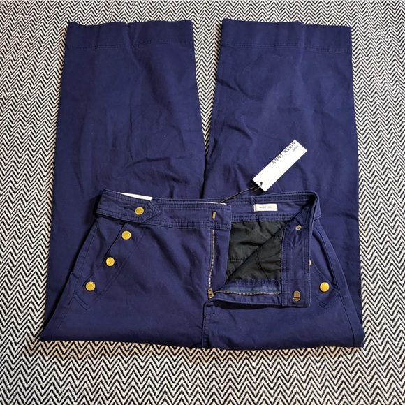 Anne Klein Wide Leg Pants in Blue | Sz 6 | NWT - Picture 4 of 11